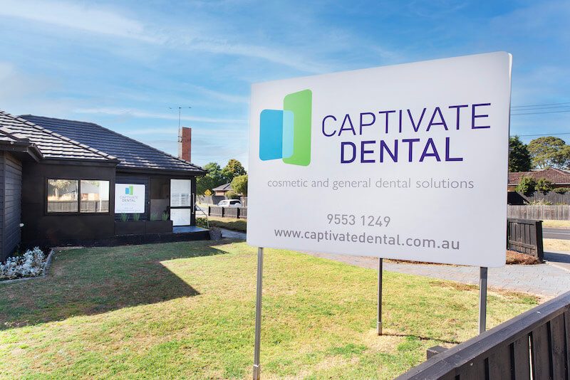 captivate dental street signboard dentist cheltenham